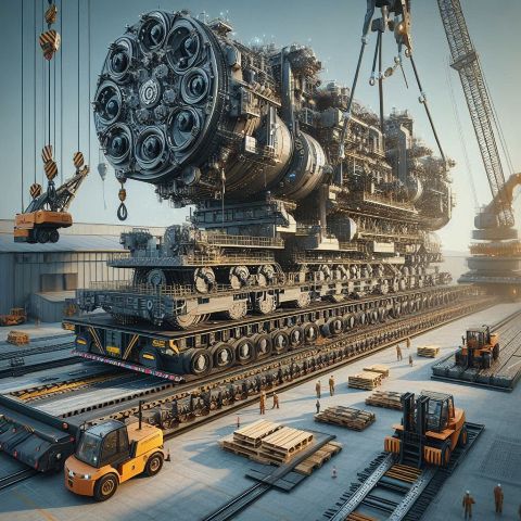 تجهیزات جابجایی ماشین‌آلات سنگین